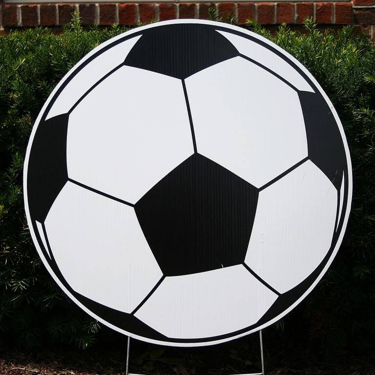 Soccer Ball Yard Cards by Jess Fort Wayne Indiana (NEI) Celebration