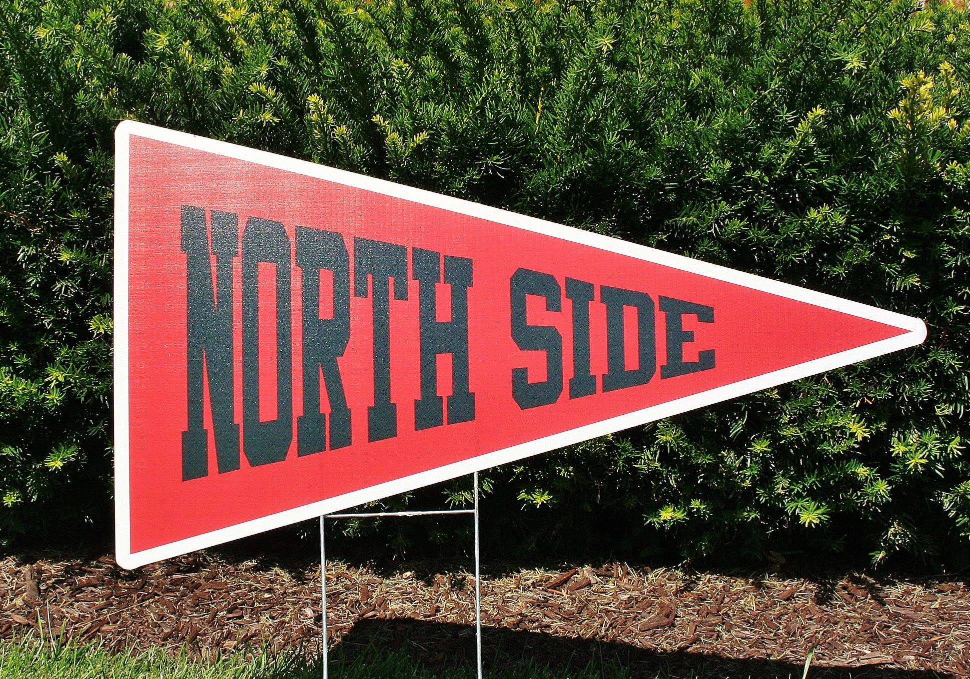 North Side Pennant Yard Cards by Jess Fort Wayne Indiana (NEI) Celebration Surprises